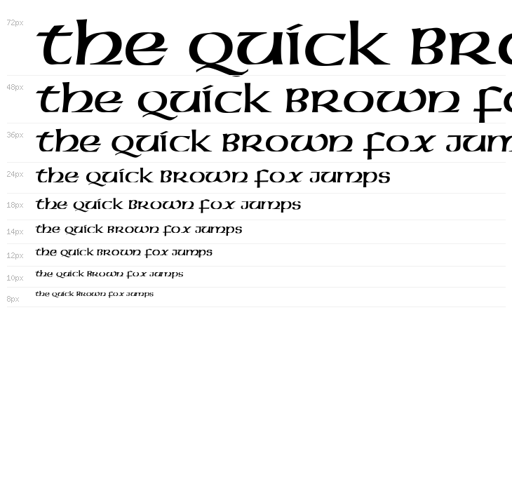 American Uncial normal Waterfall