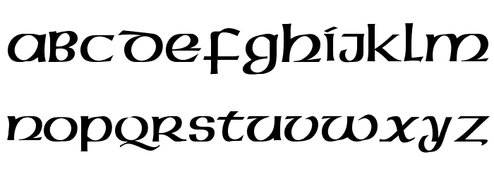 American Uncial normal Font LOWERCASE