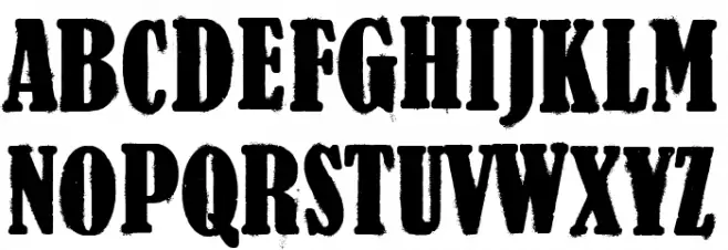 American Western Font LOWERCASE