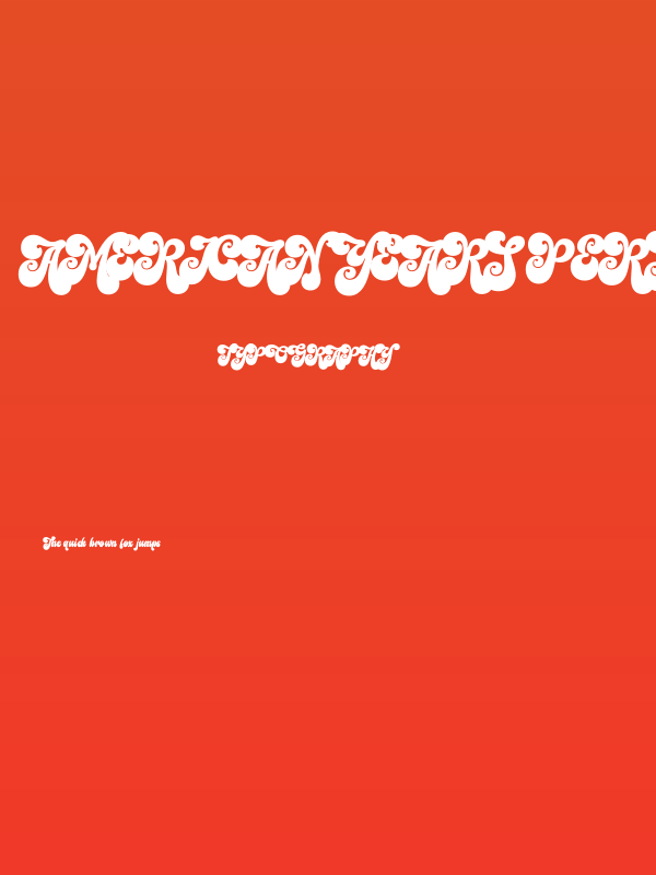 American Years PERSONAL USE Regular Poster