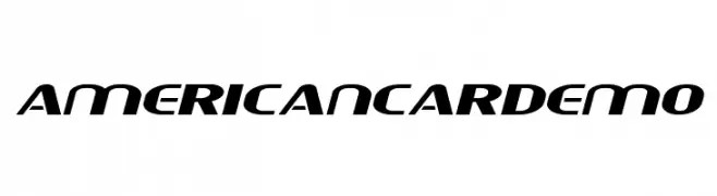 AmericanCarDemo  Descarca Fonturi Gratis