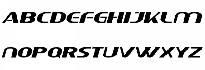 AmericanCarDemo Font UPPERCASE