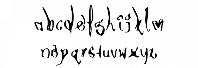AmericanFeather Schriftart Kleinbuchstaben