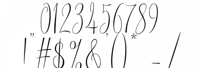 AmericanScript Font OTHER CHARS