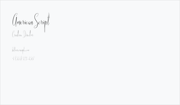 AmericanScript Business Card