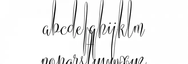 AmericanScript 字体 小写
