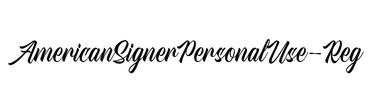 AmericanSignerPersonalUse-Reg  les polices de caractères gratuit tlcharger