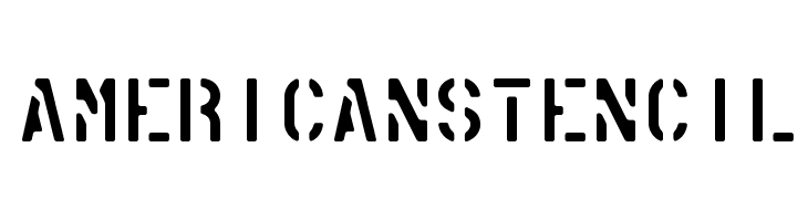 AmericanStencil  免费字体下载