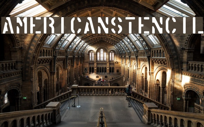 AmericanStencil Font examples