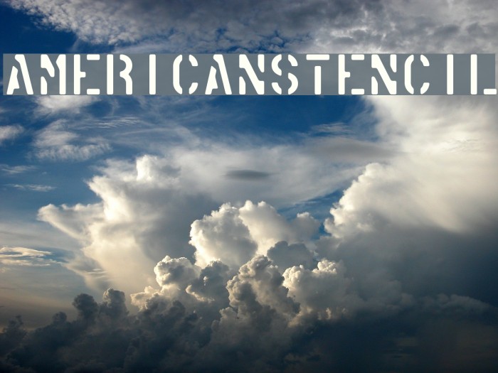AmericanStencil Font examples