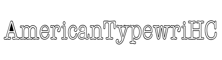 AmericanTypewriHC  Frei Schriftart Herunterladen
