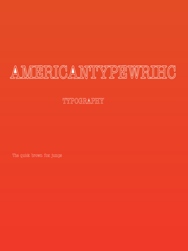 AmericanTypewriHC Poster