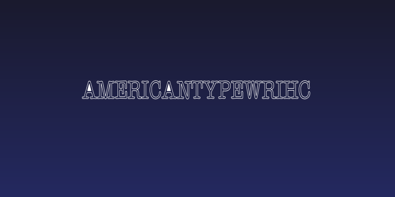 AmericanTypewriHC Social Header