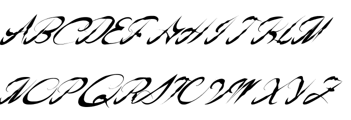 AmericanWestern Font LOWERCASE