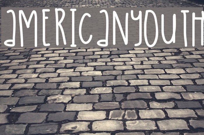 AmericanYouth Font examples