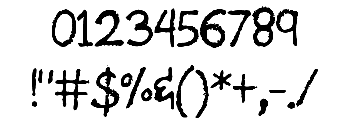 American_Grunge Font OTHER CHARS