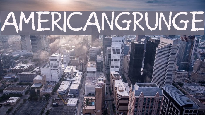 American_Grunge Font examples