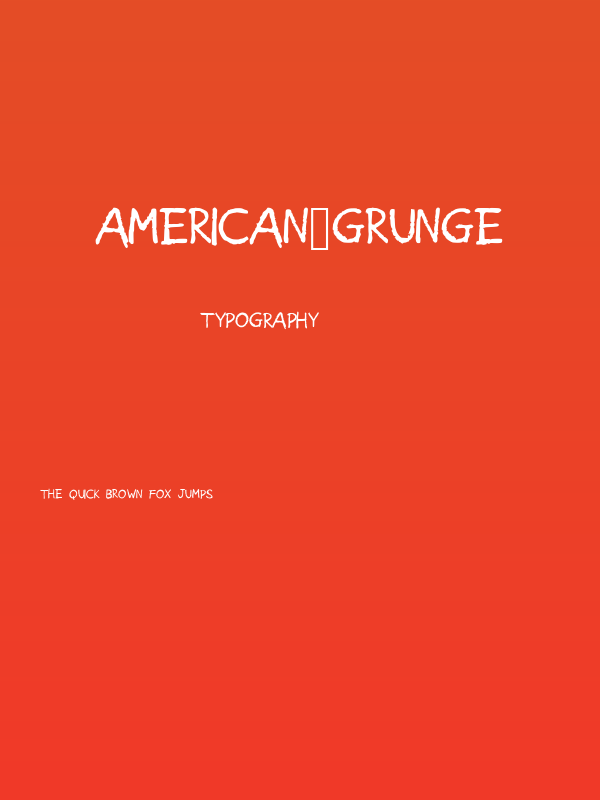 American_Grunge Poster