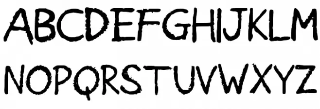 American_Grunge خط أحرف صغيرة