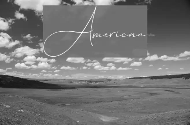 American خط examples