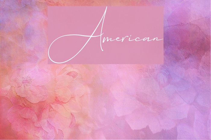 American Font examples