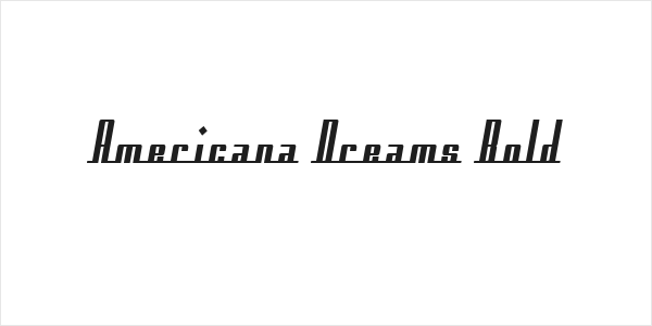 Americana Dreams Bold Logo