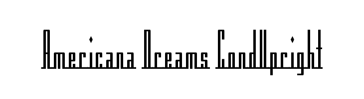 Americana Dreams CondUpright Font