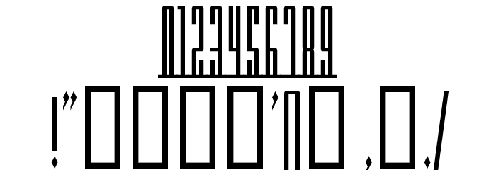 Americana Dreams CondUpright フォント その他の文字