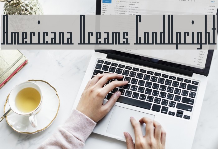 Americana Dreams CondUpright フォント examples