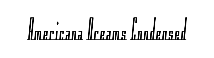 Americana Dreams Condensed Font