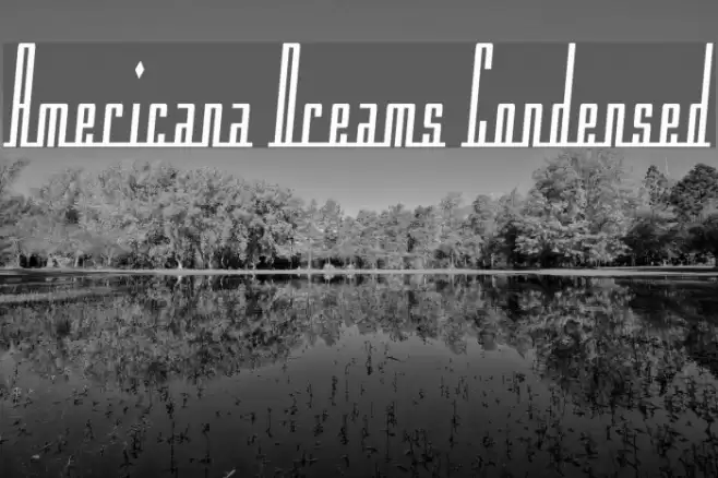 Americana Dreams Condensed خط examples
