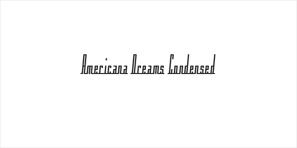 Americana Dreams Condensed Logo