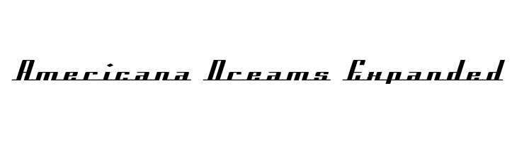 Americana Dreams Expanded Font