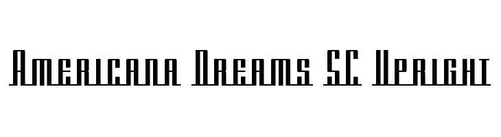 Americana Dreams SC Upright Font