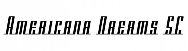 Americana Dreams SC  Free Fonts Download