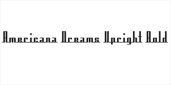 Americana Dreams Upright Bold Logo