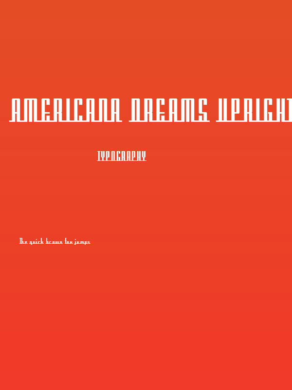 Americana Dreams Upright Bold Poster