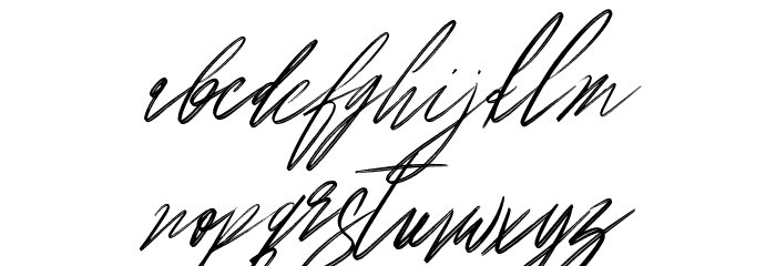 Americana Font LOWERCASE