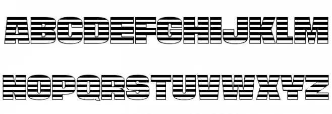 Americana Font LOWERCASE