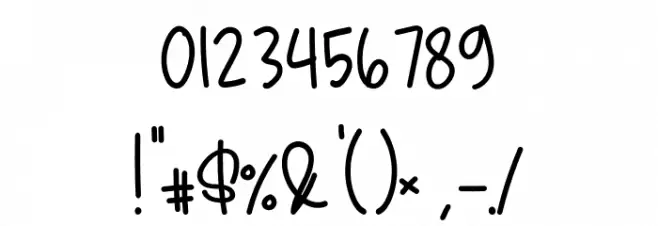 Americano Font OTHER CHARS