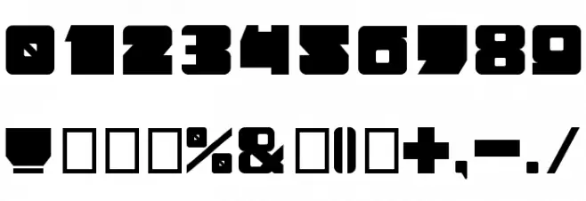 Americanos Font OTHER CHARS