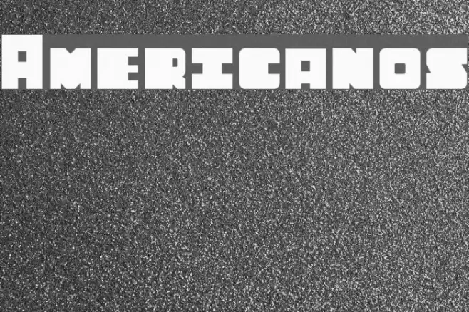 Americanos Font examples