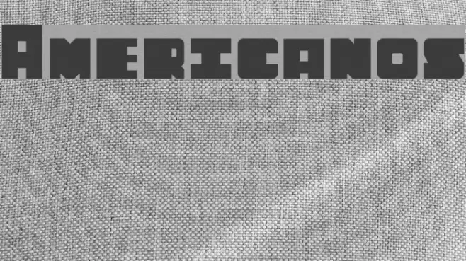 Americanos Font examples