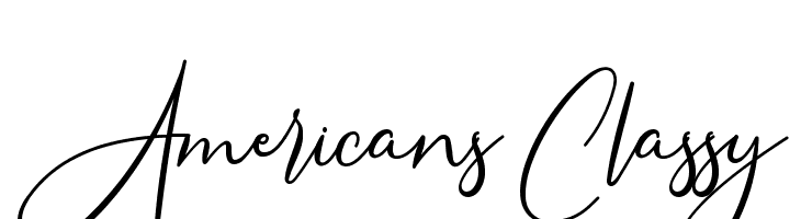 Americans Classy  les polices de caractères gratuit tlcharger