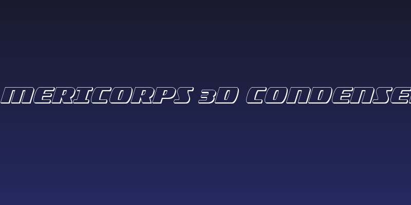 Americorps 3D Condensed Social Header