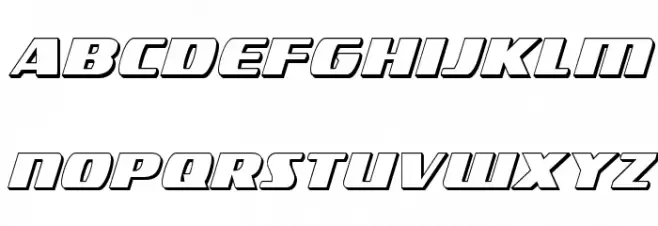 Americorps 3D Condensed خط أحرف صغيرة