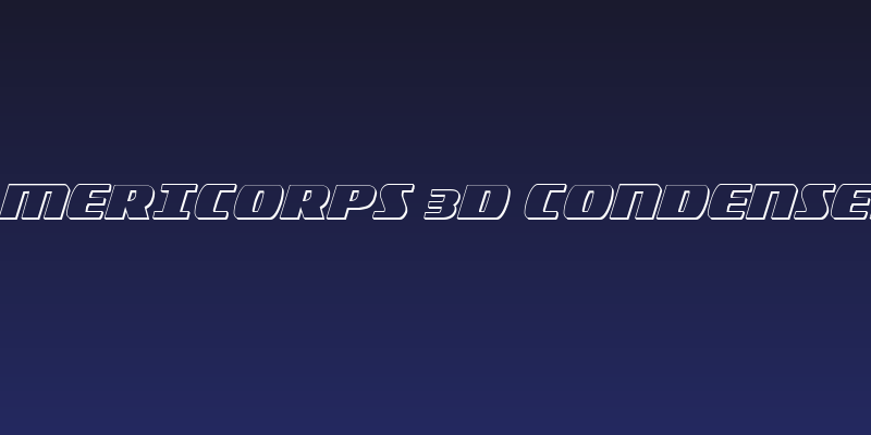 Americorps 3D Condensed Social Header