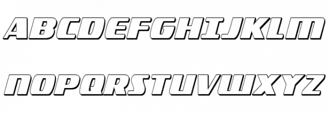 Americorps 3D Extra-Condensed Polices MAJUSCULES