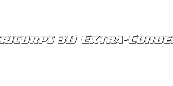 Americorps 3D Extra-Condensed Logo