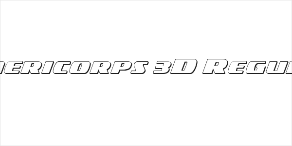 Americorps 3D Regular Logo